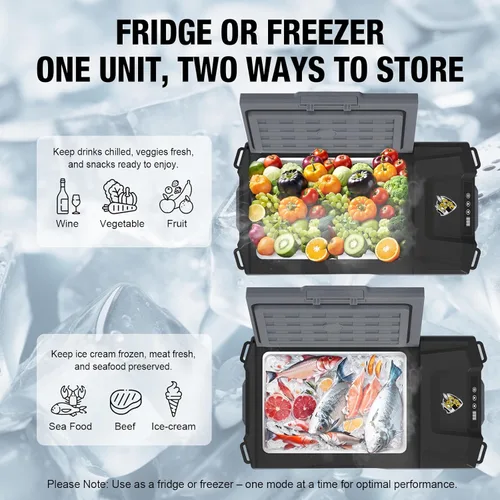 Miniatura 3 de Yellow Jacket Refrigerador de 12 voltios para automóvil, enfriador eléctrico portátil de 16 cuartos, refrigerador para auto para acampada al aire