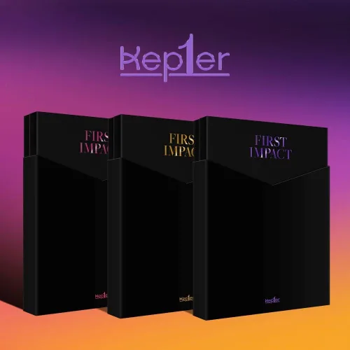 GENIE MUSIC Kep1er - Álbum PRIMER IMPACTO+Beneficio de preventa+Póster plegado+Juego de tarjetas fotográficas adicionales (Conectar 1 ver.)