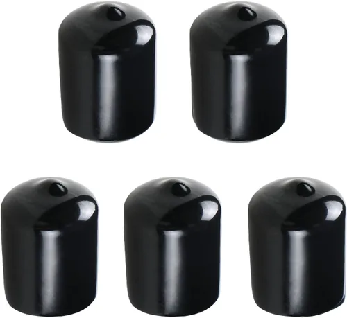 Miniatura 11 de Cubierta de tapa de extremo redondo de goma de 1.06 pulgadas (1.063 in), protectores de rosca de tornillo de PVC flexible de tubería de tubería