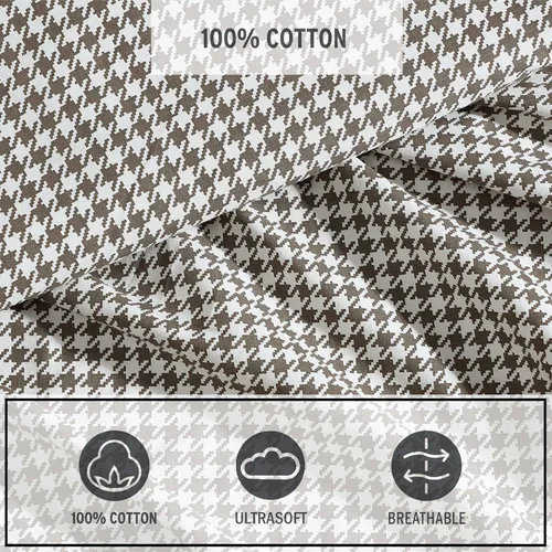 Miniatura 5 de Eddie Bauer - Juego de sábanas elegantes y frescas, tacto ligero, de percal de algodón naturalmente suave, con fundas de almohada a juego y sábana