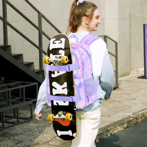 Miniatura 63 de Mochila para laptop, 16 pulgadas, bolsa escolar y bolsa de almuerzo, mochilas resistentes al agua para adolescentes, niñas, mujeres, estudiantes