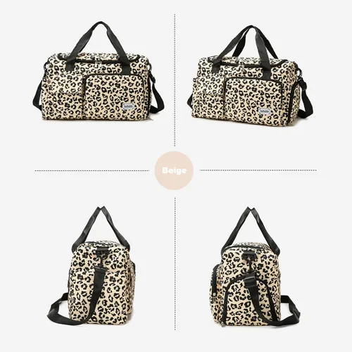 Miniatura 267 de Pequeña bolsa de gimnasio para mujer, bolsa de viaje con compartimento para zapatos