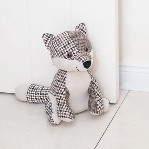 Miniatura 19 de Marwood Lindo tope de puerta decorativo para el hogar y la oficina, tope de puerta interior con peso de alpaca de tela de animal de peluche Gorra