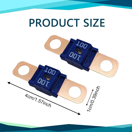 Miniatura 2 de Fusible AMI/Midi de 3 piezas, 100 amperios de alta corriente, atornillado, universal para automóviles, camiones, vehículos de construcción