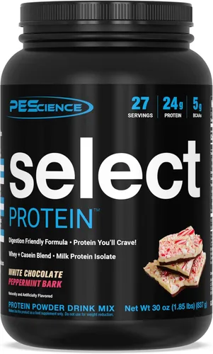 Miniatura 41 de PEScience Select Protein Powder, mezcla de suero y caseína, proteína limpia en polvo para mujeres y hombres, baja en calorías, baja