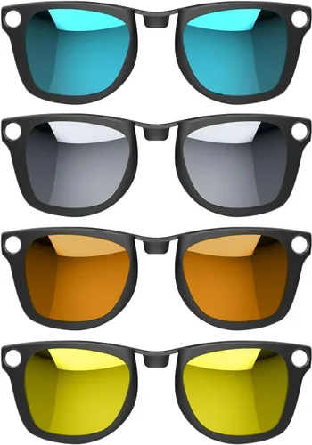Miniatura 19 de 4 clips polarizados para Ray-Ban Meta Wayfarer y Gen 2 (RW4006/RW4012, M, 50-22), clip de decoloración para protección UV Meta Wayfarer Gen 2, juego