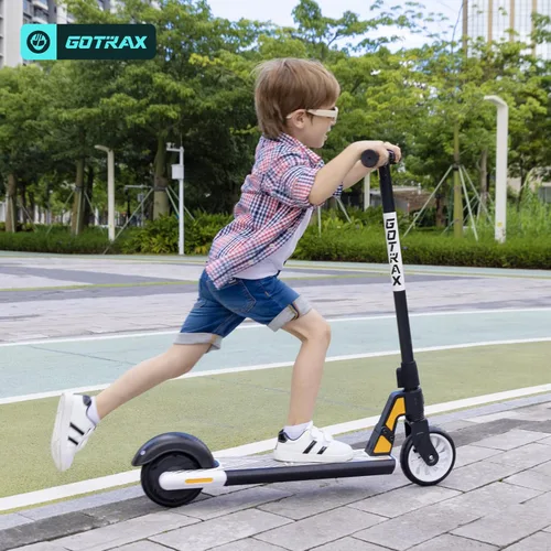 Miniatura 7 de Gotrax GKS Mini Electric Scooter for Kids 6-12, Max 3.75 Miles & 7.5 Mph by 150W Motor, 6'' Wheel, Thumb Control Easy to Ride & Assemble Negro