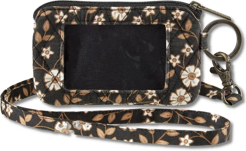 Miniatura 9 de Bella Taylor Cordón de identificación para mujeres y niñas, llavero cartera con soporte para insignia y bolsa con cremallera, algodón acolchado