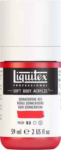 Miniatura 94 de Liquitex Professional Soft Body - Pintura acrílica, botella de 2 onzas (59 ml), blanco titanio Titanio Blanco