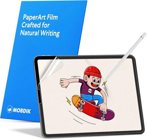 Miniatura 11 de MOBDIK Paquete de 2 protectores de pantalla Paperfeel compatibles con iPad Air 3 2019/iPad Pro 10.5 2017, película mate, antirreflejos, menos