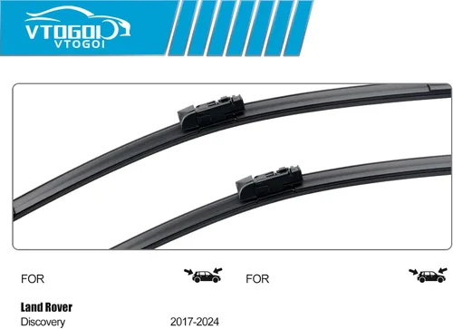 Miniatura 3 de VTOGOI Juego de escobillas limpiaparabrisas con escobillas traseras para Land Rover Discovery 2017-2024, repuestos para limpiaparabrisas