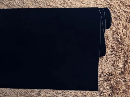 Miniatura 2 de Forro de papel autoadhesivo de terciopelo con respaldo de flocado para cajones de joyas, tela para manualidades, despegar y pegar, negro, forro