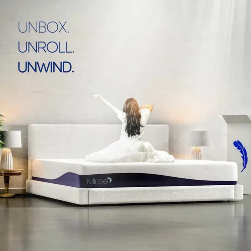 Miniatura 7 de Miree Colchón individual de espuma viscoelástica de 10 pulgadas, certificado CertiPUR-US, cama en una caja