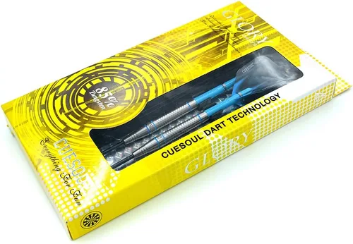 Miniatura 6 de CUESOUL Juego de dardos profesionales de punta de acero de tungsteno 85% Tungsteno 22g/24g/26g - Serie Glory Funda negra-N1