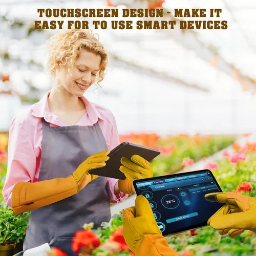 Miniatura 6 de Guantes largos de jardinería para mujeres/hombres, guantes de poda de rosas a prueba de espinas, guantelete resistente, el mejor regalo de jardín