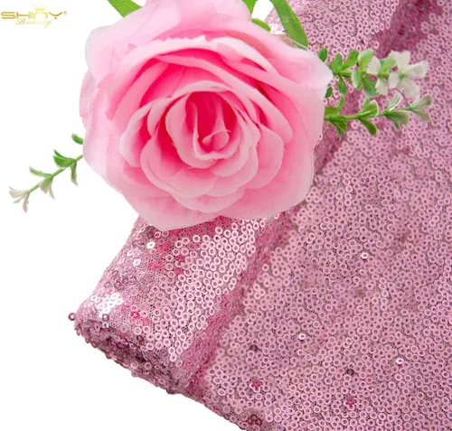 Miniatura 9 de ShinyBeauty Tela de lentejuelas verdes Material de malla de purpurina de 1 yarda para coser vestidos de novia de bricolaje Ropa y ropa de mesa