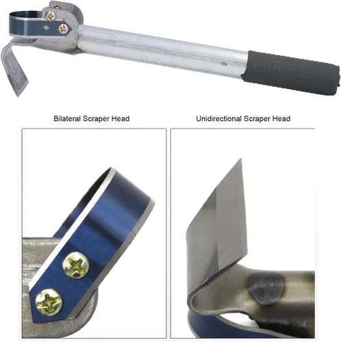 Miniatura 5 de plplaaoo Herramienta de deshierbe, desbrozadora manual, pelador de cortezas, extractor de malezas, herramienta de eliminación de malezas de hierro