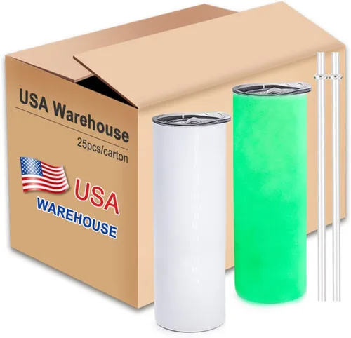 Miniatura 13 de Paquete de 25 tazas de metal de 30 onzas, vasos de sublimación en blanco, delgados y rectos, de doble pared, tazas de café de acero inoxidable, vaso