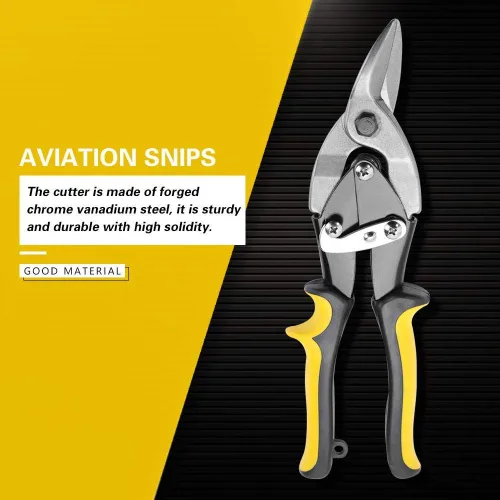 Miniatura 2 de Cortadores de aviación Snip Sheet Metal Snips Cromo Vanadio Acero Aviación Cortadores 9.6 pulgadas Aviación Latas Snips para Hoja de Hierro