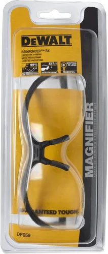 Miniatura 9 de DEWALT DPG59 Reinforcer Rx-Bifocal - Gafas protectoras de alto rendimiento con patillas de goma y funda protectora para gafas, lente transparente
