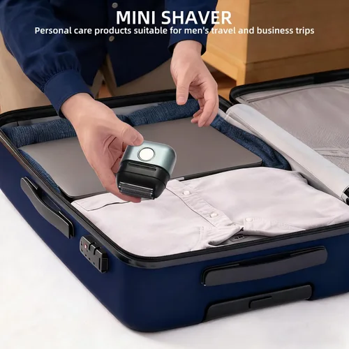 Miniatura 7 de Afeitadora de aluminio para hombres y mujeres, maquinilla de afeitar eléctrica con 2 cuchillas de precisión, recargable por USB, IPX6, impermeable