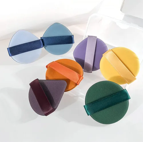 Miniatura 3 de Batidora de maquillaje multicolor, esponja milagrosa, soplo de polvo de maquillaje reutilizable para base líquida y crema, polvo prensado, cobertura