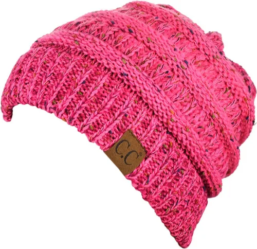 Miniatura 336 de C.C Trendy Warm Chunky Soft Stretch Cable Knit Beanie