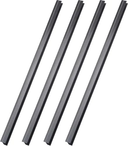 Miniatura 8 de Tenare 4 rieles colgantes de PVC negro, sistema de colgar para archivar que mantiene tus carpetas ordenadas y organizadas