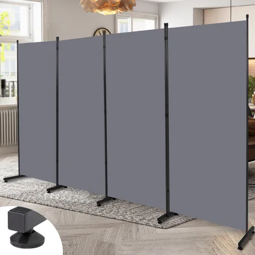 Miniatura 13 de Divisor de Habitación Panel Individual Pantalla de Privacidad, 71''x72''H Divisor Grande para Separación de Habitaciones, Tela Engrosada Pantalla