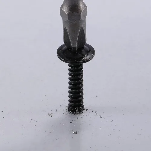 Miniatura 7 de Tornillos para chapa metálica #8 x 1/2" 250PCS Acero Inoxidable 410 Cabeza de Brida Tornillos Autorroscantes Rápidos Óxido Negro por SG TZH