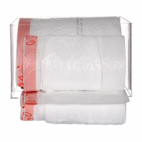 Miniatura 5 de Dispensador de bolsas de basura extra grande, soporte para rollos de bolsas de basura acrílicas de montaje en pared, soporte para armario de cocina