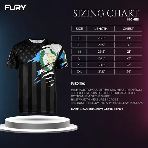 Miniatura 3 de Fury Camiseta unisex de fútbol con la bandera de Estados Unidos y México