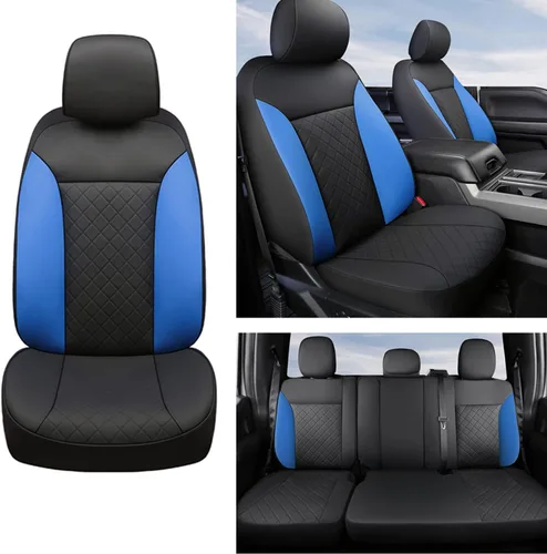Miniatura 3 de GIANT PANDA Juego completo de fundas de asientos de automóvil con ajuste personalizado para Ford F150 2009-2025 y 2017-2025 F250 F350 F450 Super
