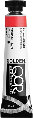 Miniatura 65 de GOLDEN QoR Acuarelas para artistas, Azul cobalto y teja, tubo de 11 ml, pintura profesional de acuarela, semiopaca Verde azulado cobalto