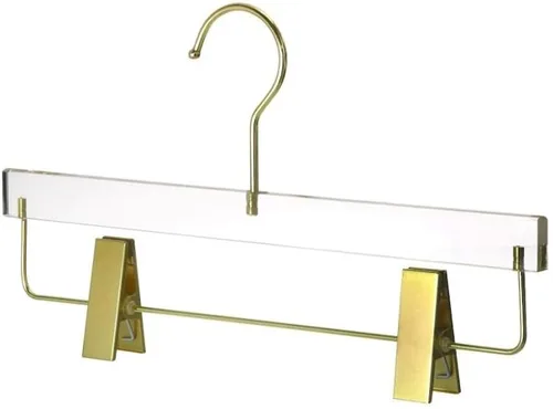 YBM Home Perchas de acrílico transparente de calidad hechas de acrílico transparente para un aspecto y tacto lujosos para armario, perchas para