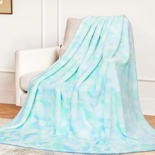 Miniatura 13 de Manta de forro polar púrpura tipo cobija - Manta de 300 GSM para sofá, cama, suave, ligera, mullida, acogedora, mantas de microfibra y cobijas