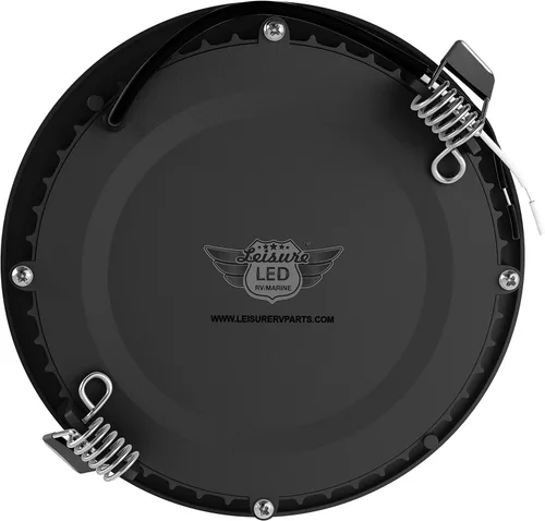 Miniatura 8 de Paquete de 5 luces de techo empotrables para barco RV de 480 lúmenes, luz LED súper delgada, panel de luz DC 12 V 4.75 pulgadas, 6 W, Downlights