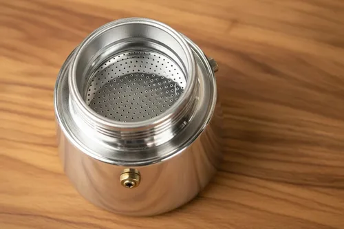 Miniatura 9 de Cuisinox Roma - Olla de espresso Moka de acero inoxidable para estufa de 4 tazas