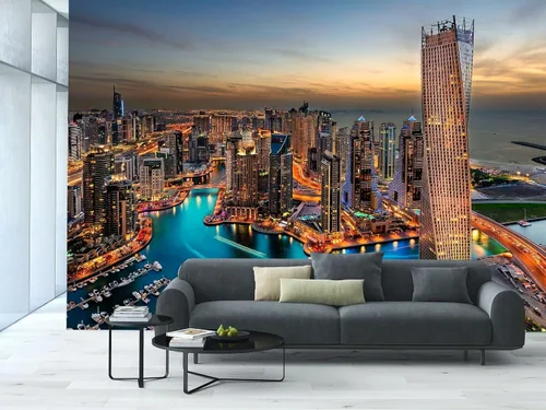 Miniatura 8 de FLFK Murales de pared 3D, autoadhesivos, autoadhesivos, removibles, para decoración moderna del hogar, 78.7 x 59 pulgadas