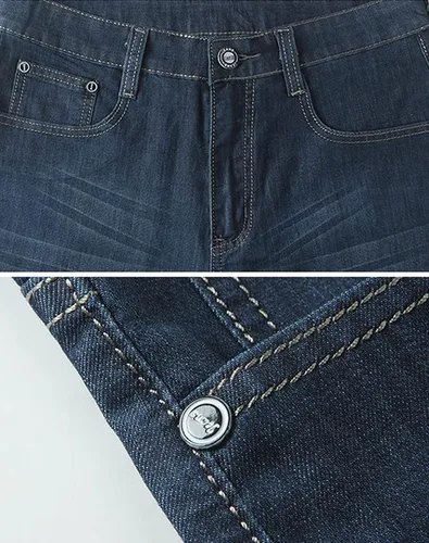 Miniatura 5 de TheyLook Pantalones cortos de mezclilla sueltos con bolsillo para hombre