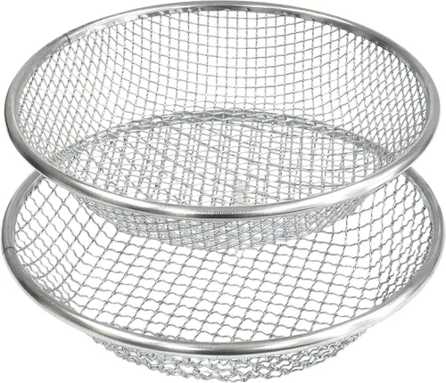 Miniatura 8 de 2 PIEZAS YUEBM Tamiz de Arena y Tierra para Compost de Jardinería Perfecto para Cubeta de 5 Galones, Malla de 1/4 Pulgada, Malla de 1/8 Pulgada