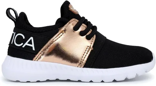 Miniatura 4 de Nautica - Tenis modernos y con detalles metálicos para niñas, zapato deportivo para correr con cordones I kappil I (niña grande, niña pequeña, niña)