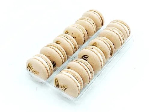 Miniatura 2 de Paquete de 12 Macaron vegano con leche de almendra y vainilla