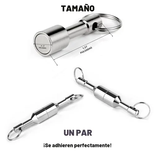 Miniatura 2 de Imán de Llavero para Prueba de Latón, Imanes de Bolsillo para Llavero con Fuerte Imán Magnético de Tierras Raras de Neodimio, Oro, Plata, Joyería