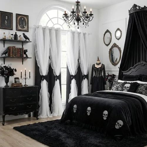 Miniatura 40 de PONY DANCE Cortinas con Volantes de Doble Capa con Superposición Transparente, Decoración Elegante para Ventanas de Diseño Rústico Francés de Campo