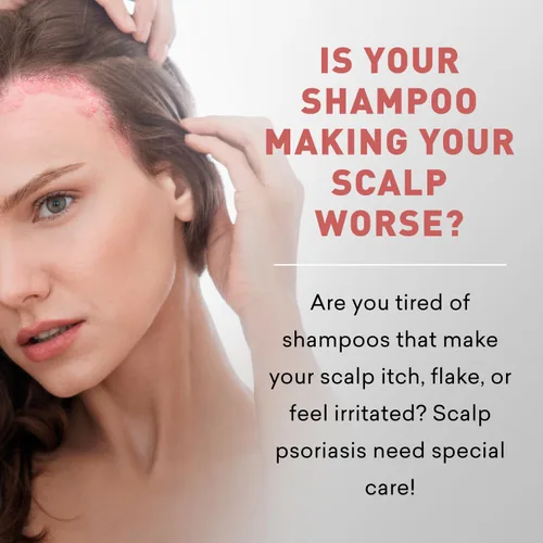 Miniatura 3 de Just Nutritive Psoriasis Soften Hair Shampoo Champú natural para preocupaciones del cuero cabelludo Champú sin sulfato para hombres y mujeres