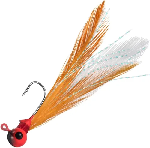Miniatura 11 de Dr.Fish Paquete de 10 anzuelos de marabú para pesca de agua dulce, anzuelos de pesca para lubina, trucha, lucioperca, bola redonda, señuelo Bluegill