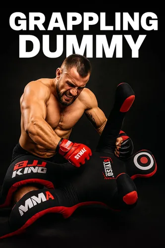 Miniatura 8 de Un-Filled Grappling Dummy Wrestling Dummy Jiu Jitsu Dummy for BJJ MMA Judo Karate Practice Adult Kids Negro