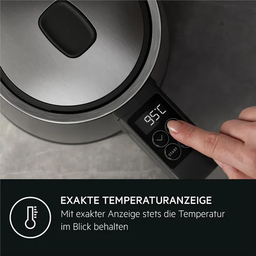 Miniatura 5 de AEG kettle K5-1-6pcs Deli 5/2400 watts/5 adjustable temperature levels/1.7L/3 times automatic safety shutdown/anti-drip function, one-handed lid