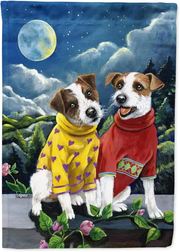 Miniatura 380 de Caroline's Treasures PPP3097CHF - Pijama de Navidad con diseño de bulldog francés para colgar en la pared, poliéster, tamaño de casa, multicolor